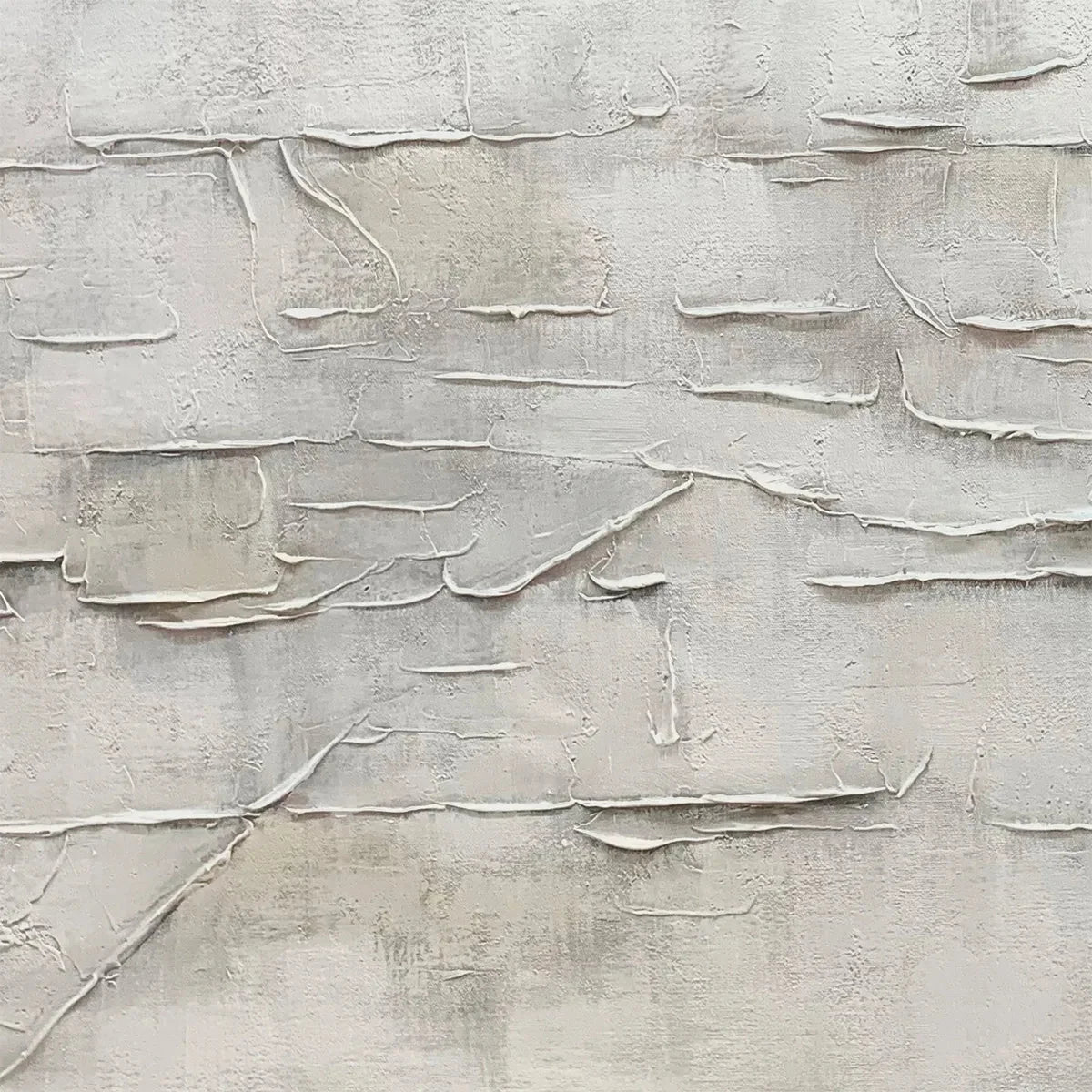 WHITE SANDS | rectangular format, hand-painted canvas edge