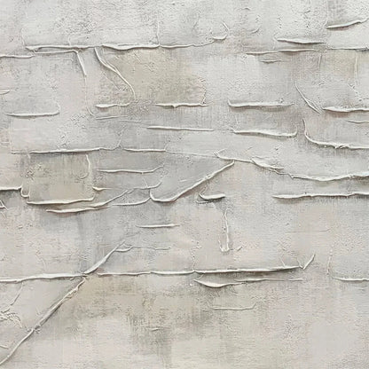 WHITE SANDS | rectangular format, hand-painted canvas edge