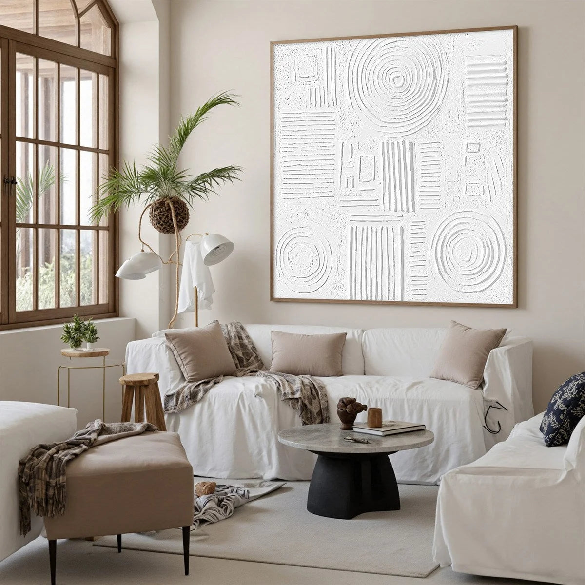 WHITE | rolled canvas, ready for custom framing