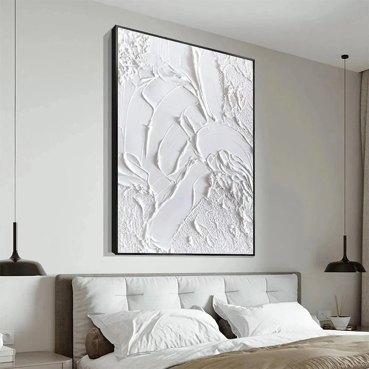 WHITE TEXTURE | beige palette, original  art