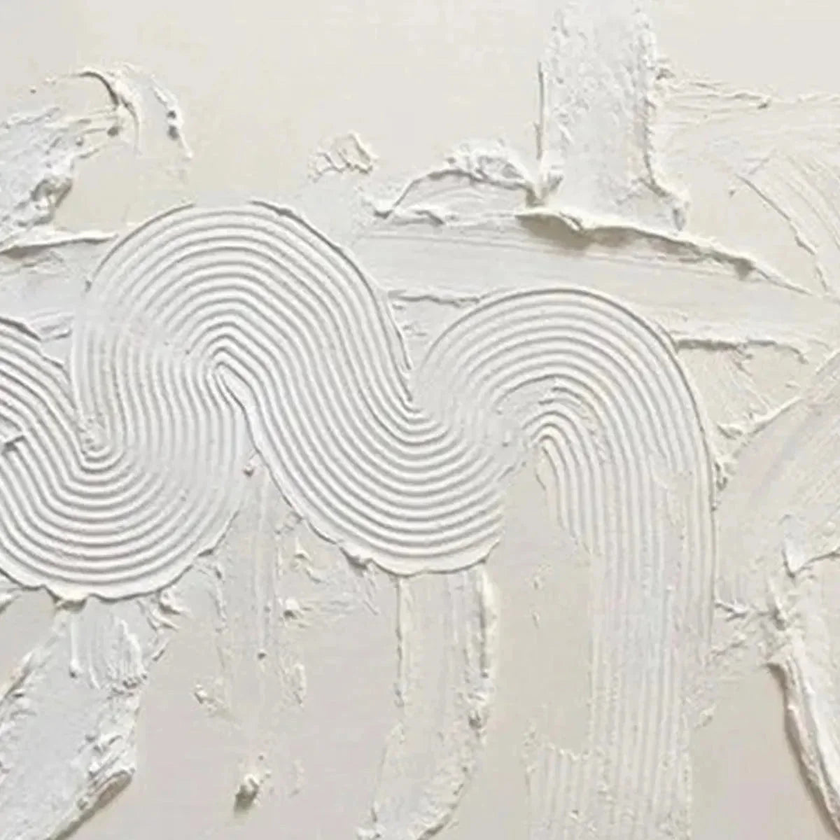 WHITE TEXTURED ABSTRACT | multi-color palette, original  art