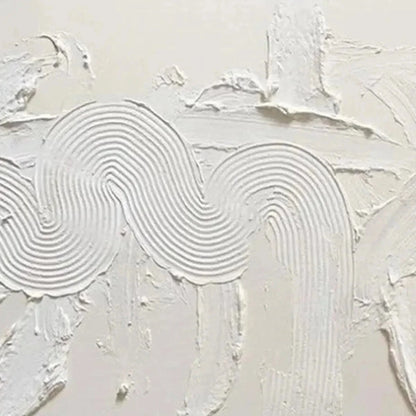 WHITE TEXTURED ABSTRACT | multi-color palette, original  art