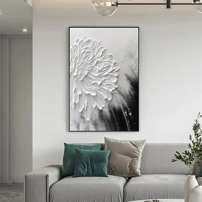 WHITE TEXTURED BLOOM | Abstract mood, soft natural light studio shot