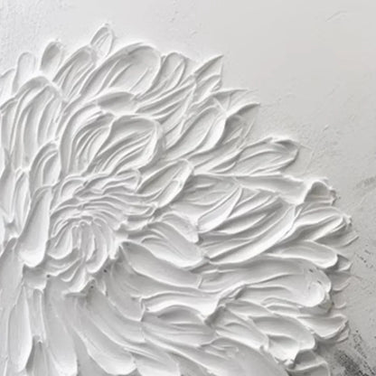 WHITE TEXTURED BLOOM | multi-color palette, original  art