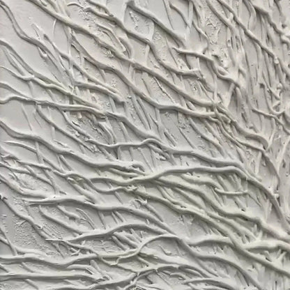 WHITE TEXTURED TREE | Abstract mood, soft natural light studio shot