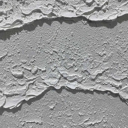 WHITE TEXTURED WAVES DIPTYCH | black frame version on white wall