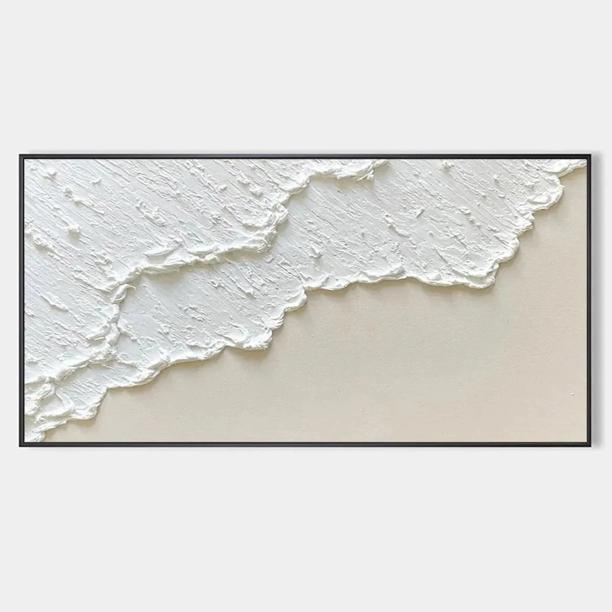 WHITE WAVE | hanging in , Minimalist wall art