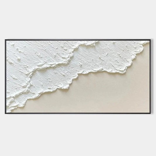 WHITE WAVE | hanging in , Minimalist wall art