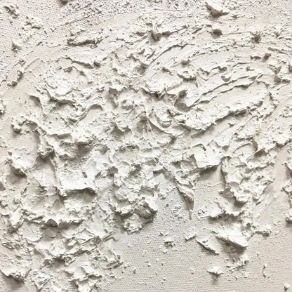 WHITE WAVE | rectangular format, hand-painted canvas edge