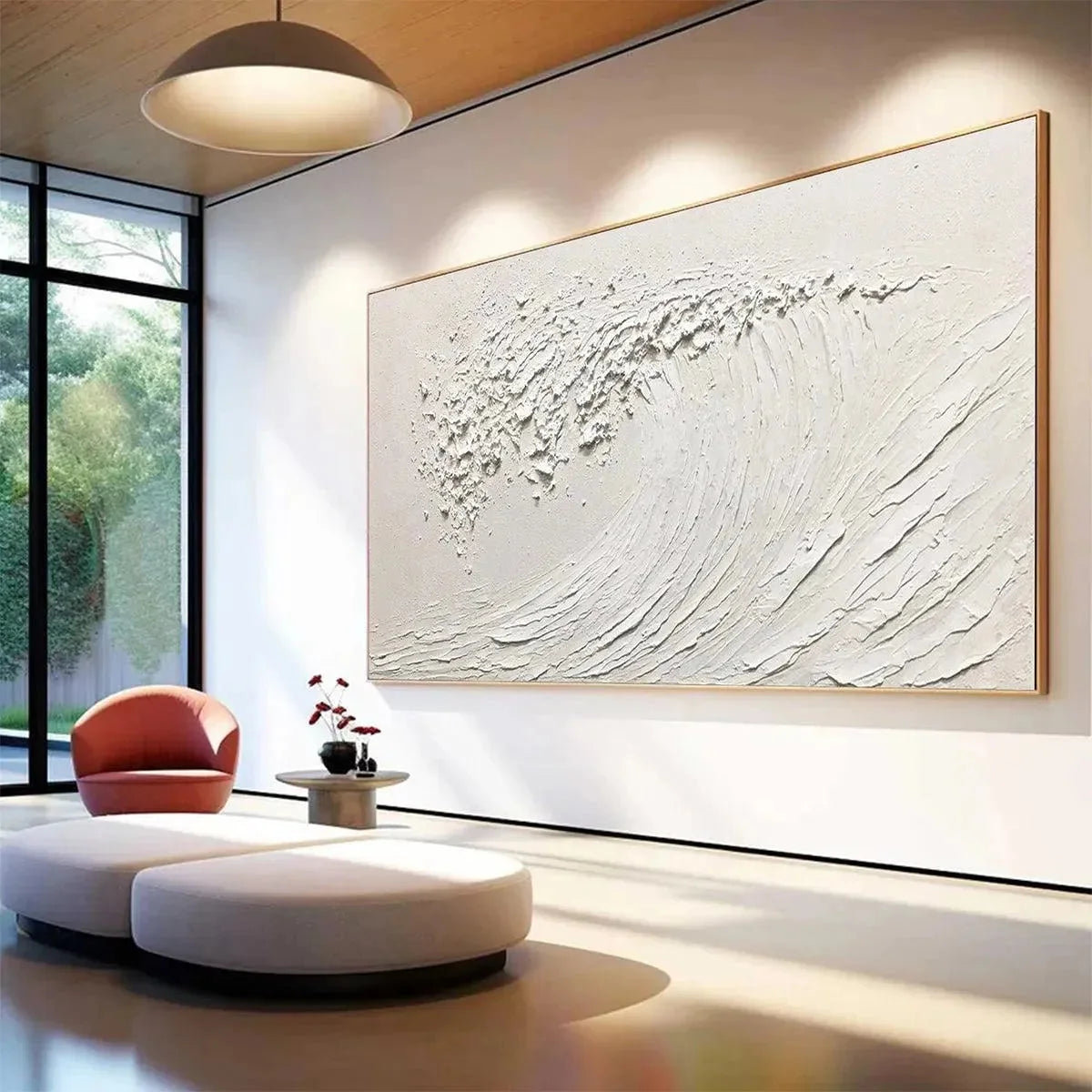WHITE WAVE | Minimalist mood, soft natural light studio shot