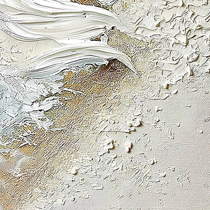 WHITEWATER WHISPER | rectangular format, hand-painted canvas edge