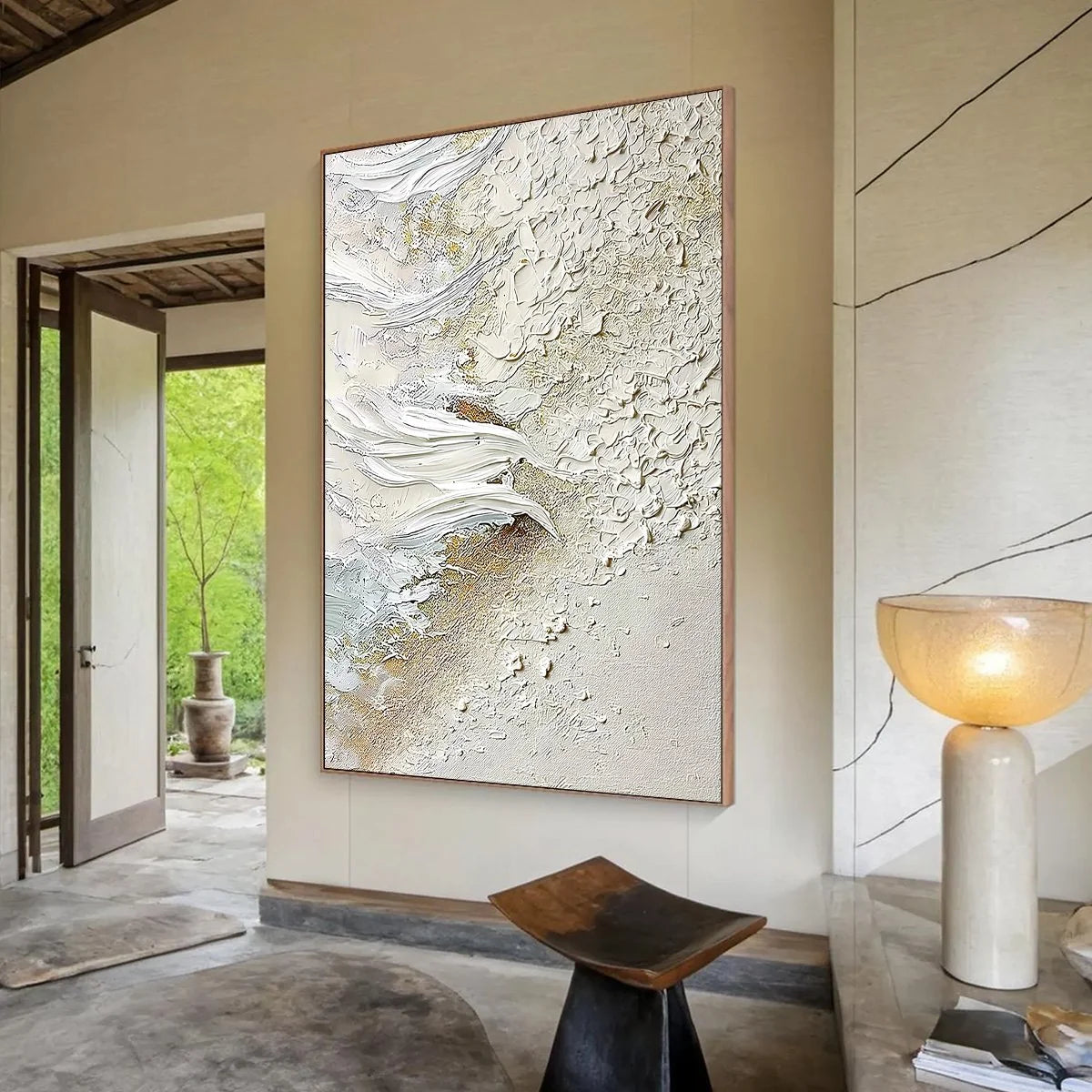 WHITEWATER WHISPER | Wabi Sabi mood, soft natural light studio shot