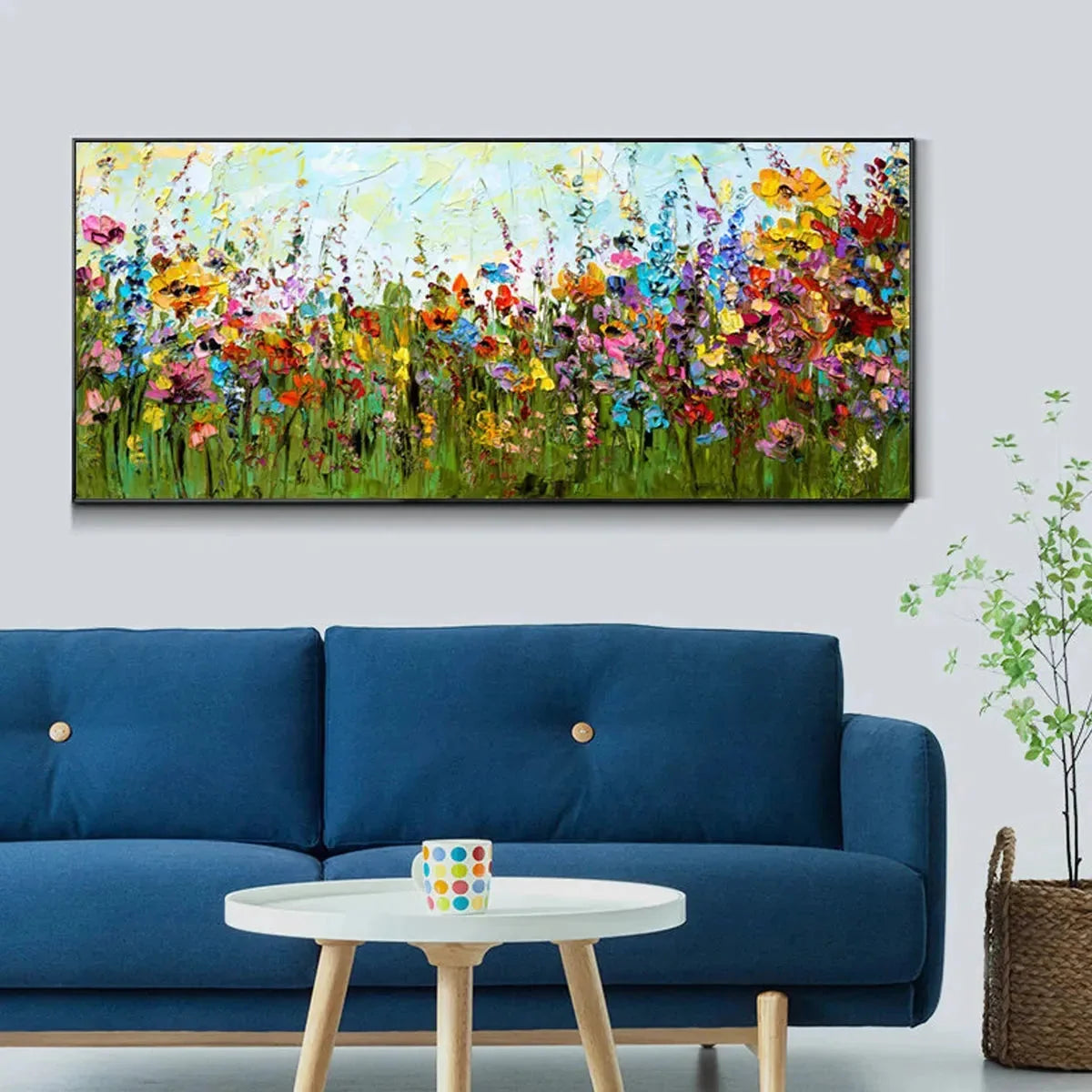 WILD BLOOM MEADOW | rolled canvas, ready for custom framing
