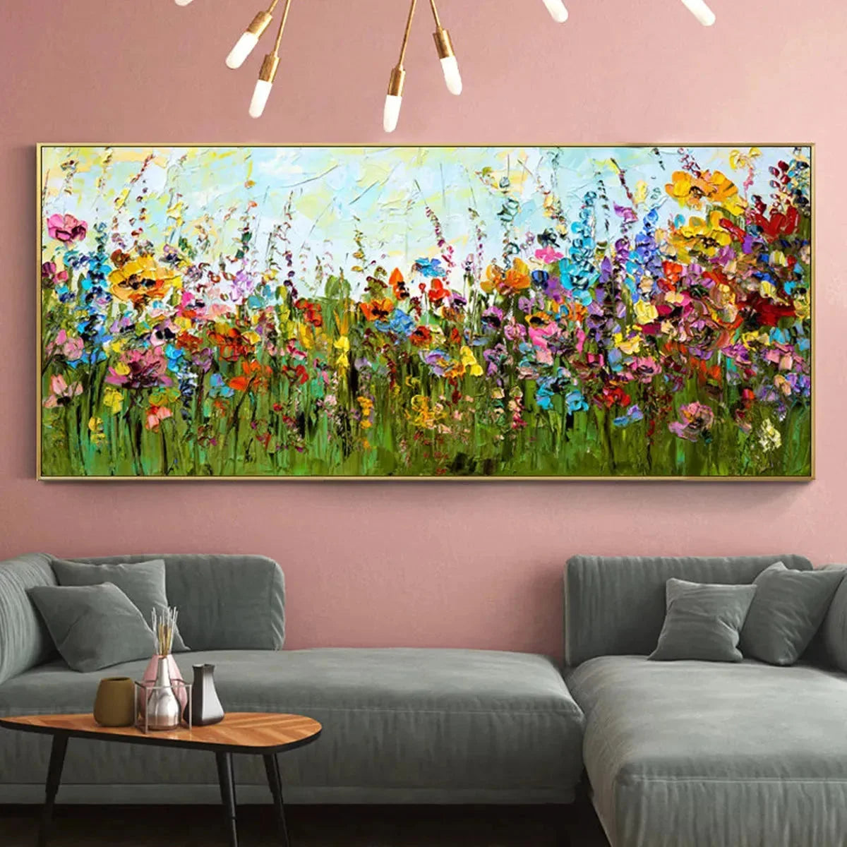 WILD BLOOM MEADOW | multi-color palette, original  art