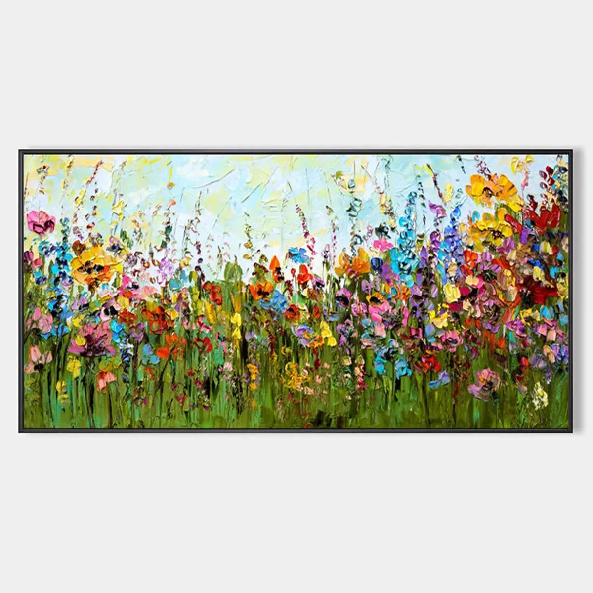 WILD BLOOM MEADOW | hanging in , Abstract wall art