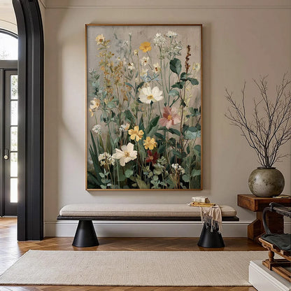 WILD BLOOM SERENADE | Abstract closeup, raised brushwork detail