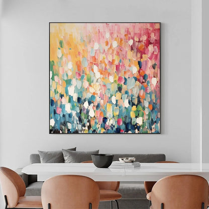 WILD BLOOM | Abstract closeup, raised brushwork detail