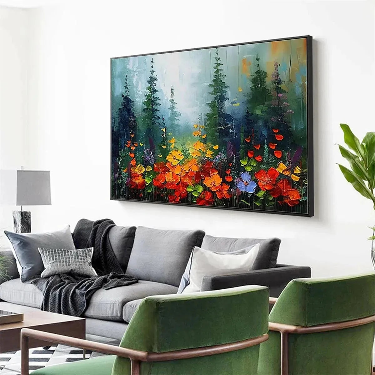 WILD FLOWER MEADOW | rolled canvas, ready for custom framing