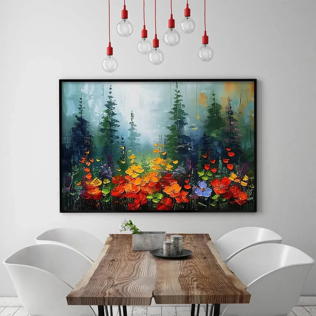 WILD FLOWER MEADOW | multi-color palette, original  art