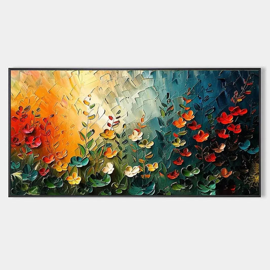 WILDFLOWER MEADOW | hanging in , Abstract wall art