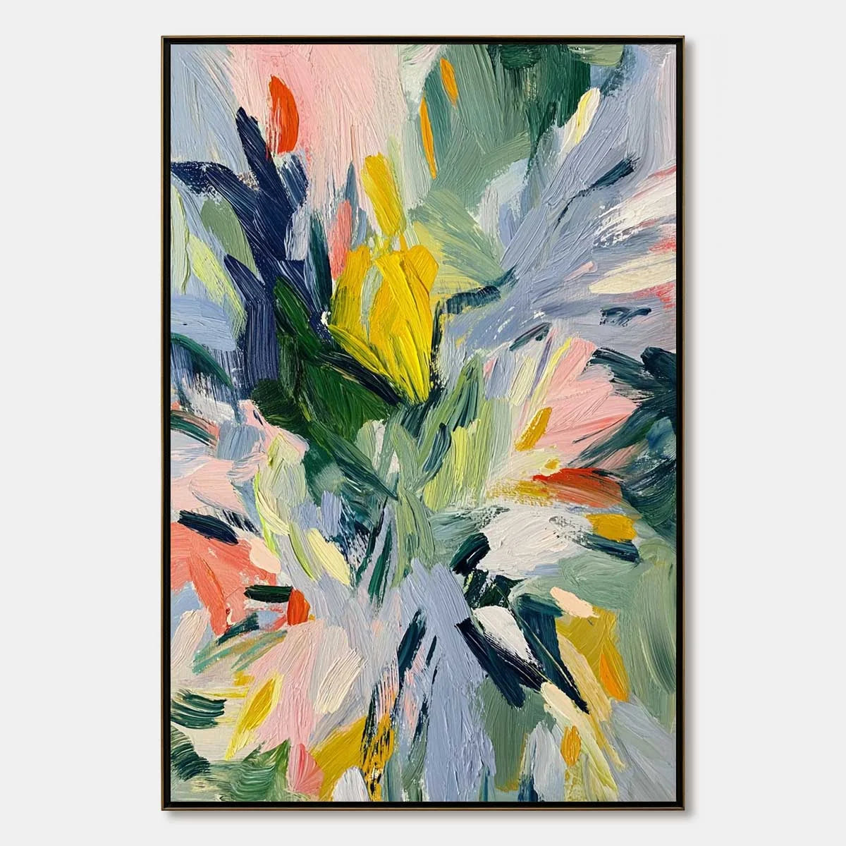 WILDFLOWER SYMPHONY | hanging in , Abstract wall art