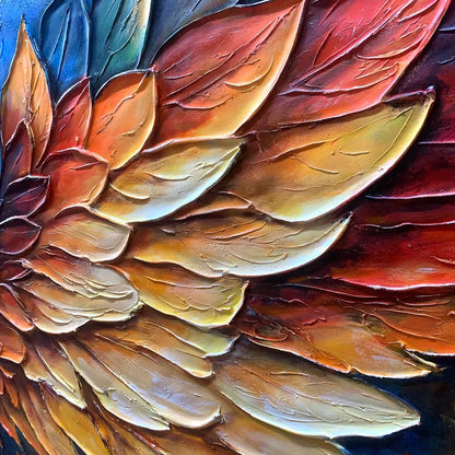 WINGS OF FIRE | rolled canvas, ready for custom framing