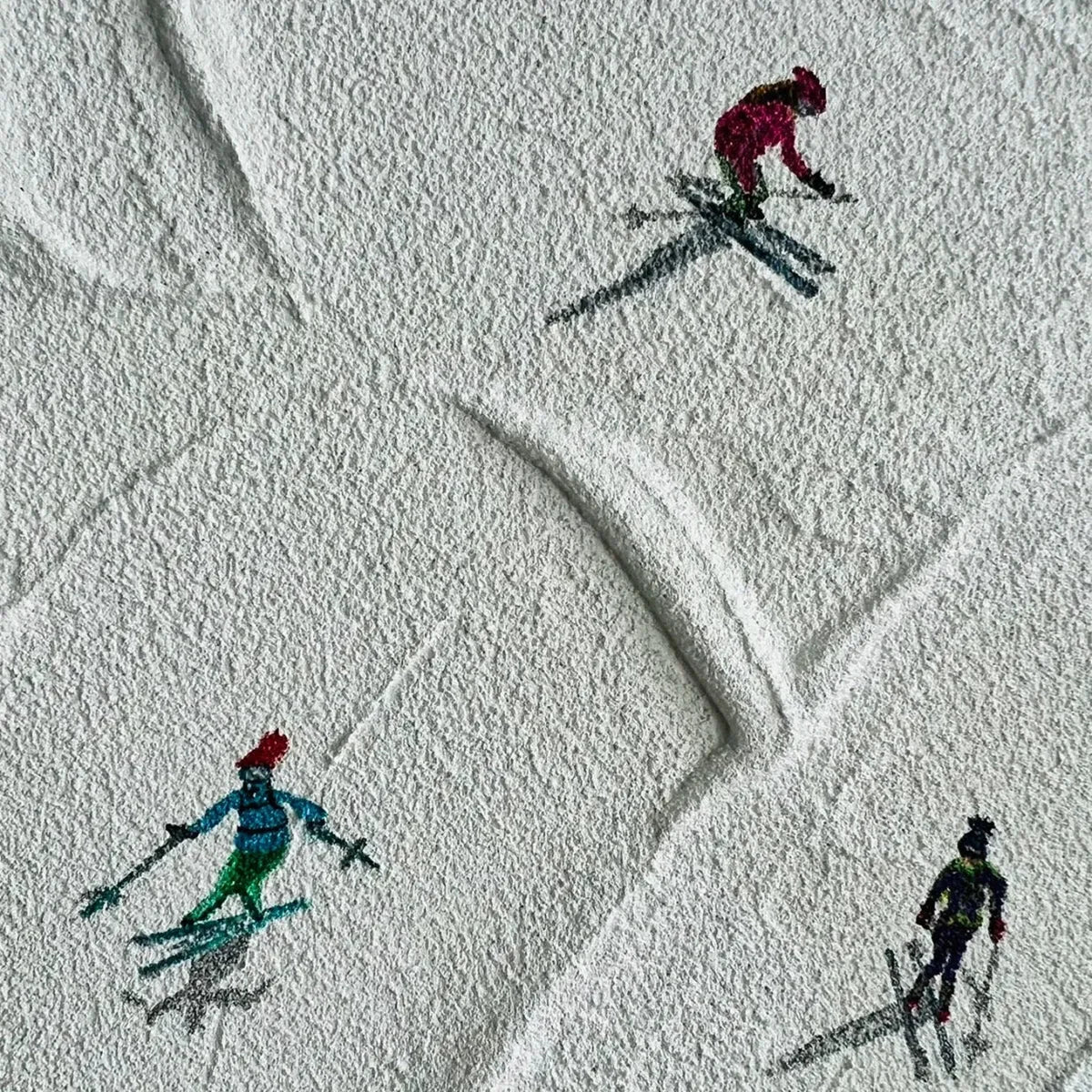 WINTER RHAPSODY | rectangular format, hand-painted canvas edge