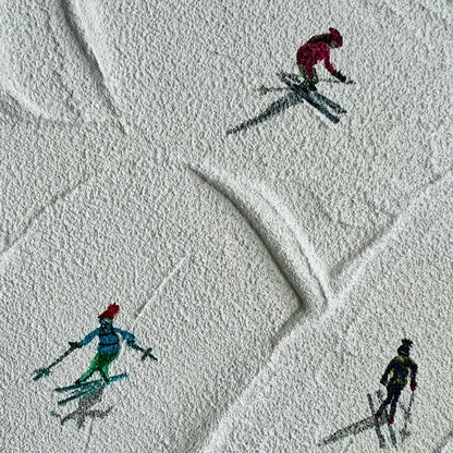 WINTER RHAPSODY | rectangular format, hand-painted canvas edge