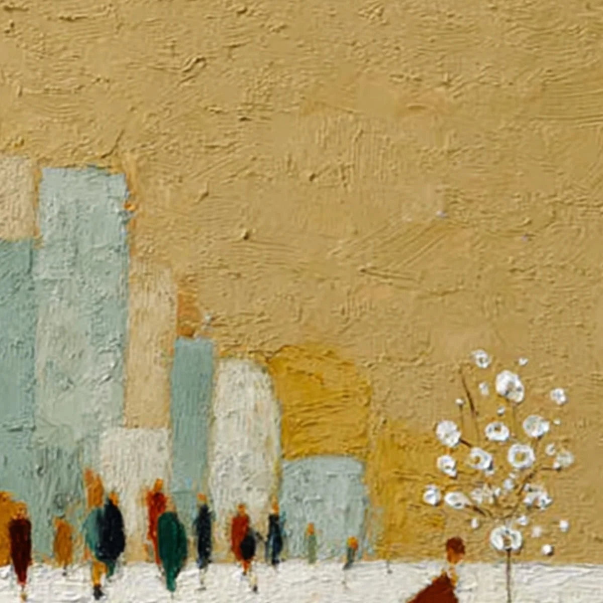 WINTER STROLL | rolled canvas, ready for custom framing