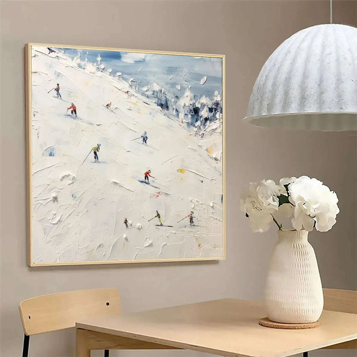 WINTER'S DANCE | black frame version on white wall