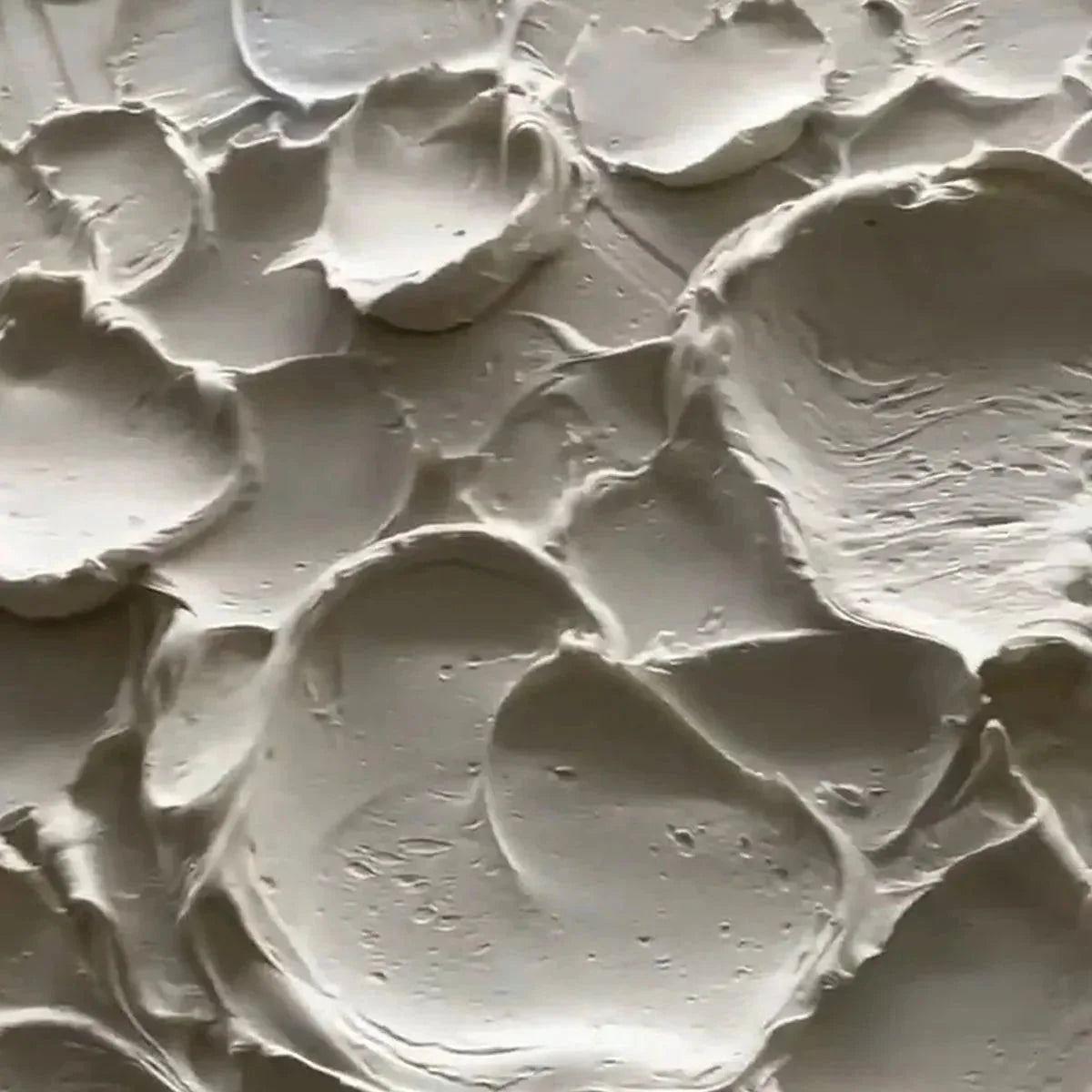 WINTER'S EMBRACE | Minimalist closeup, raised brushwork detail