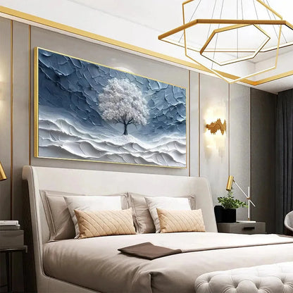 WINTER'S EMBRACE | black frame version on white wall