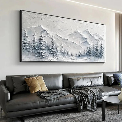 WINTER'S EMBRACE | black frame version on white wall