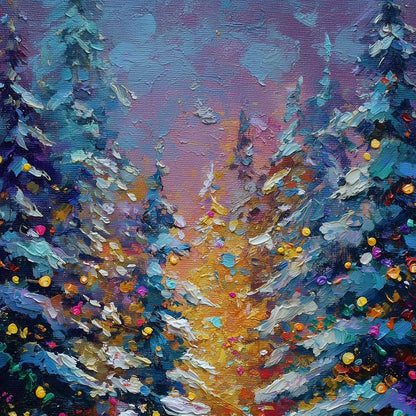 WINTER'S GLOW | rolled canvas, ready for custom framing