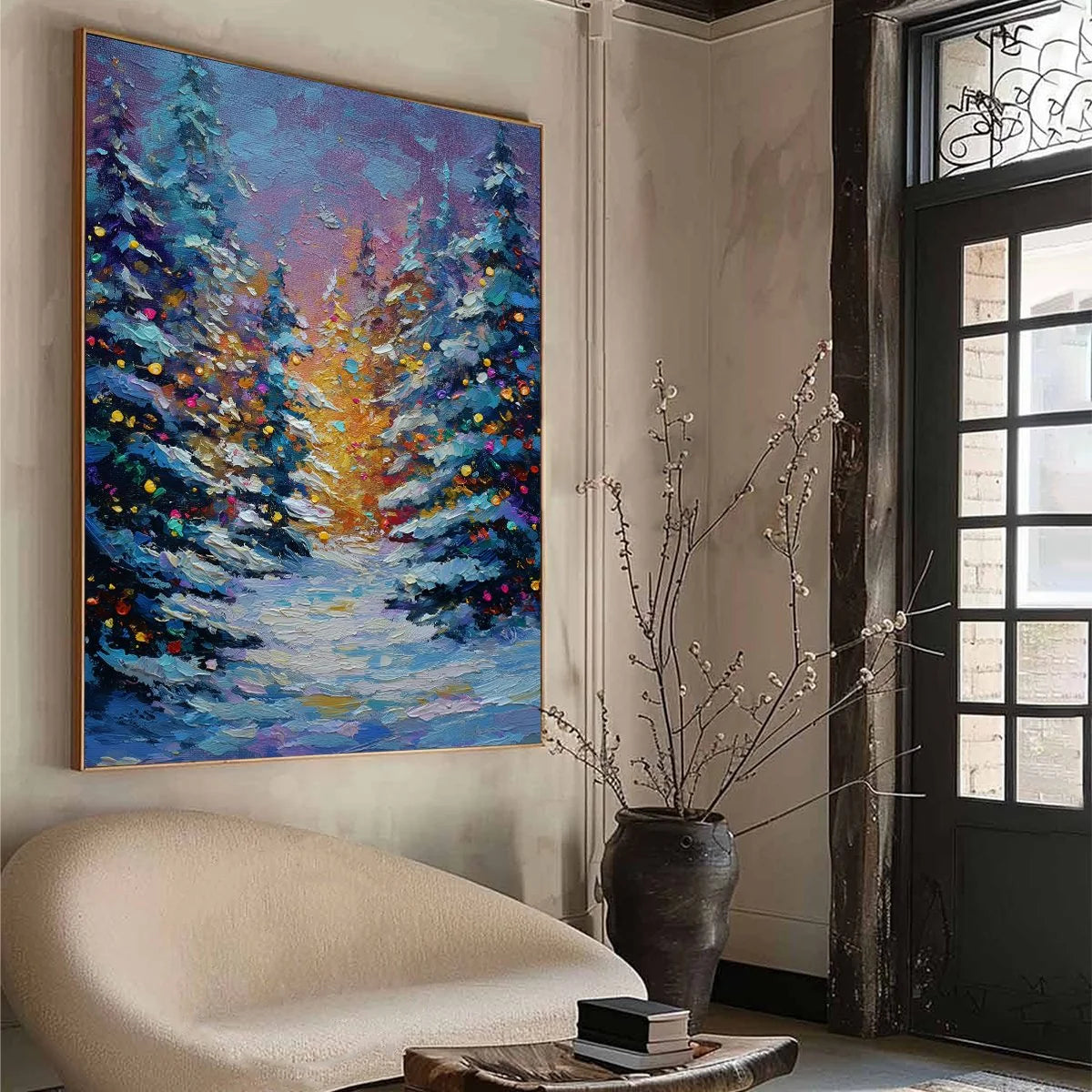 WINTER'S GLOW | multi-color palette, original  art