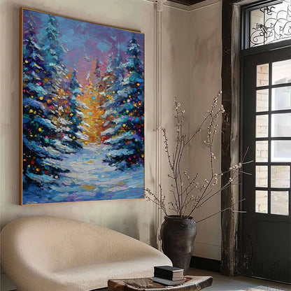 WINTER'S GLOW | multi-color palette, original  art
