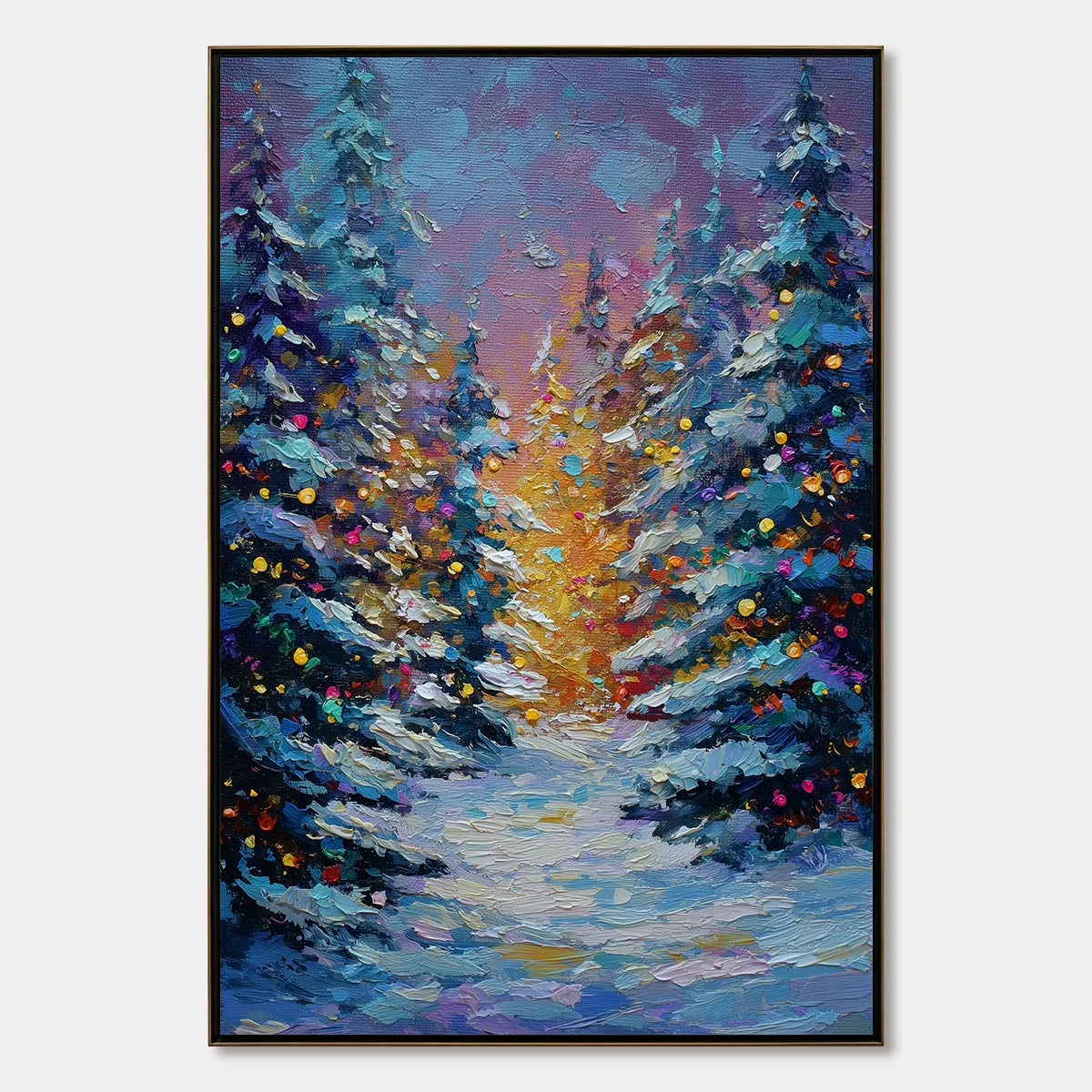 WINTER'S GLOW | hanging in , Landscape wall art