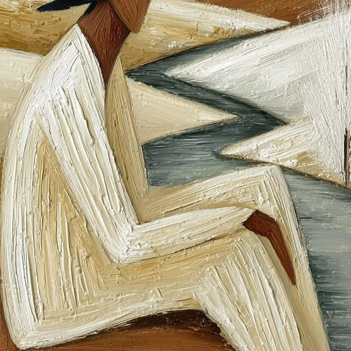 WINTER'S REPOSE | rolled canvas, ready for custom framing