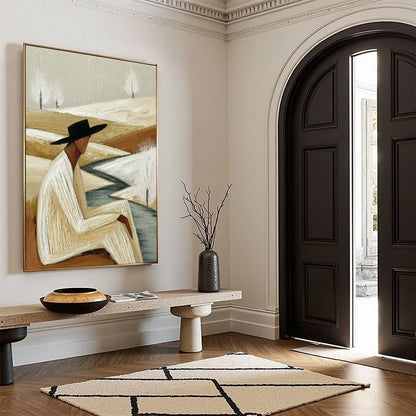 WINTER'S REPOSE | multi-color palette, original  art