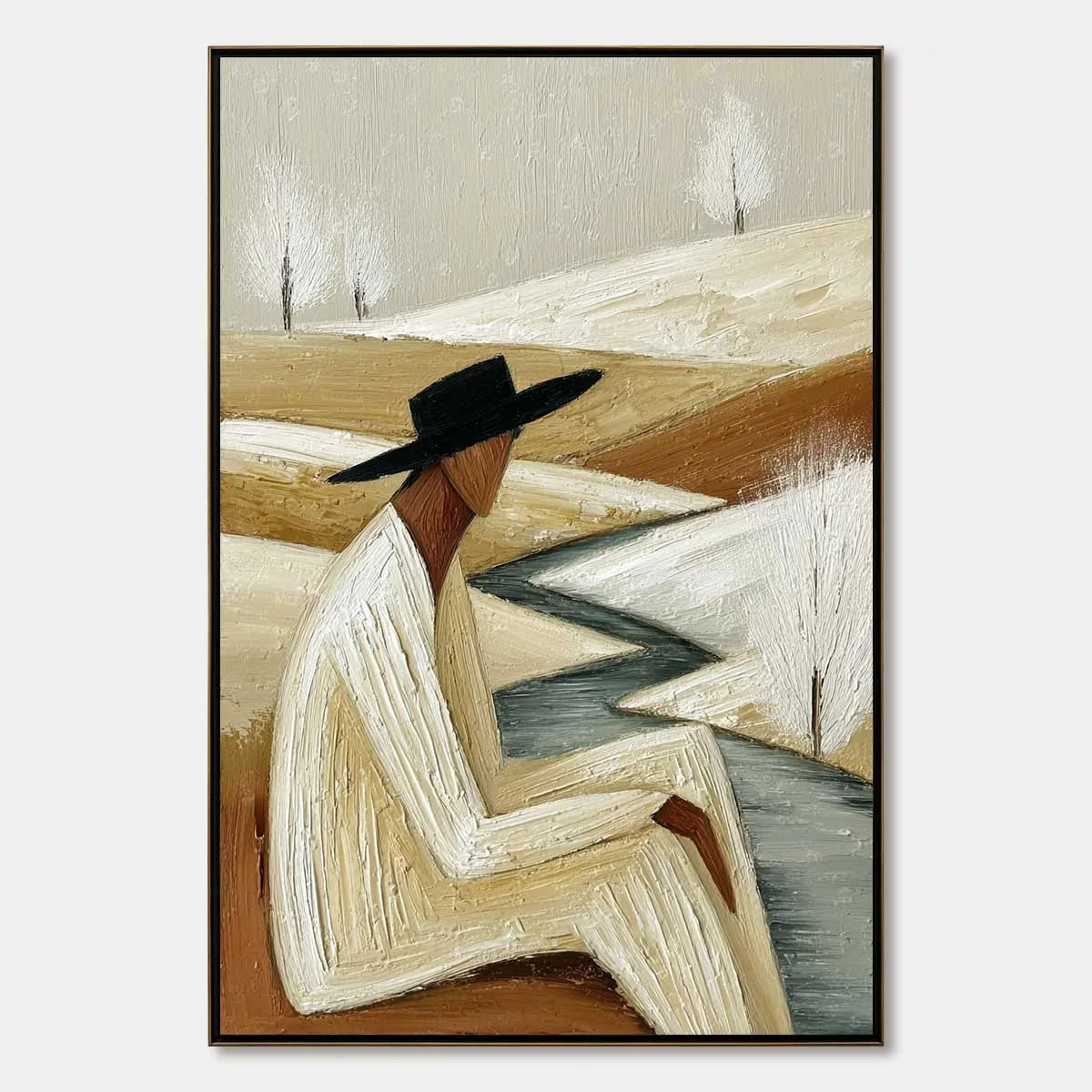 WINTER'S REPOSE | hanging in , Landscape wall art