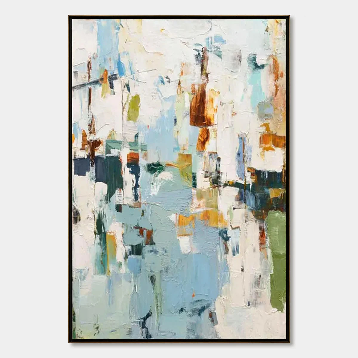 WINTER'S WHISPER | hanging in , Abstract wall art