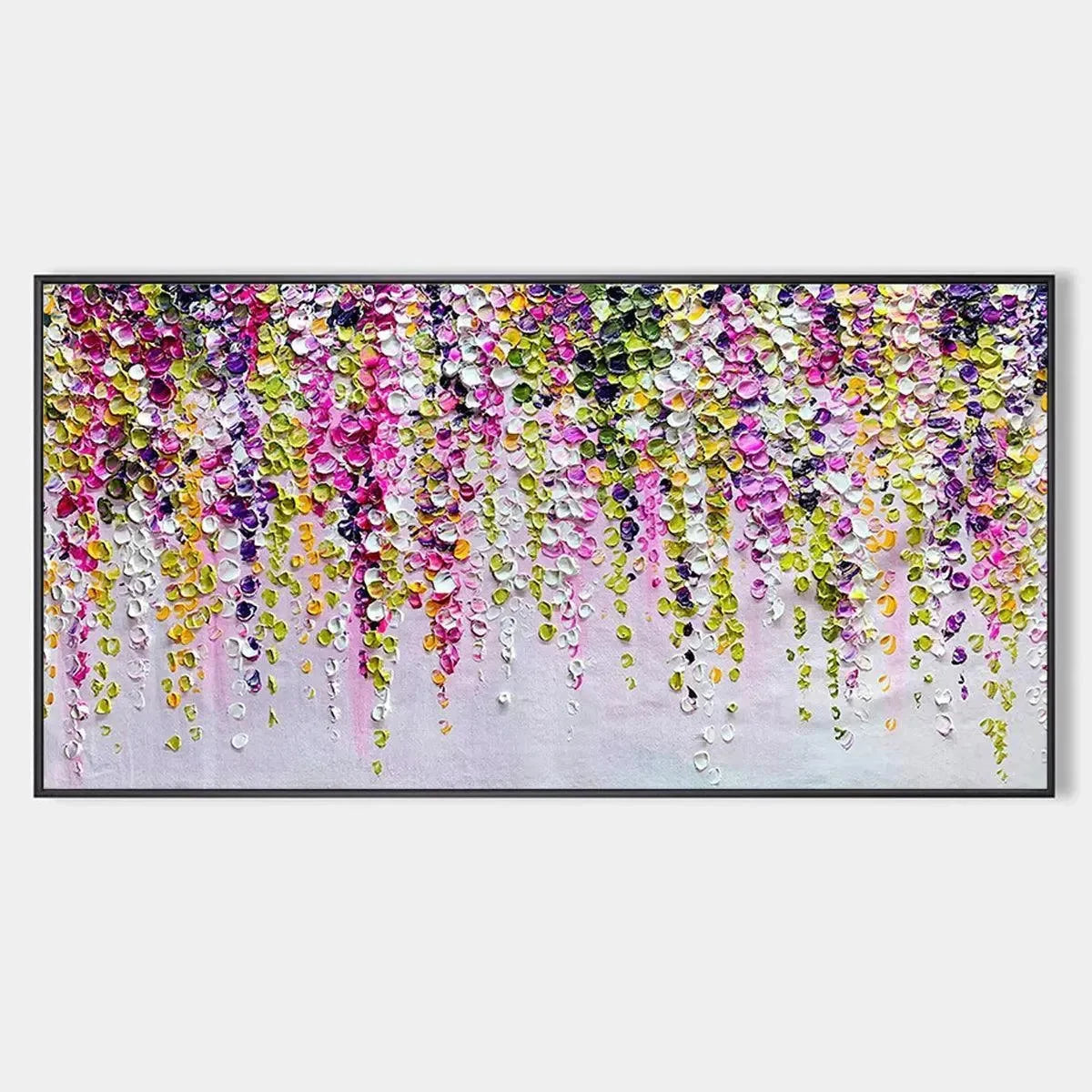 WISTERIA CASCADE | hanging in , Abstract wall art