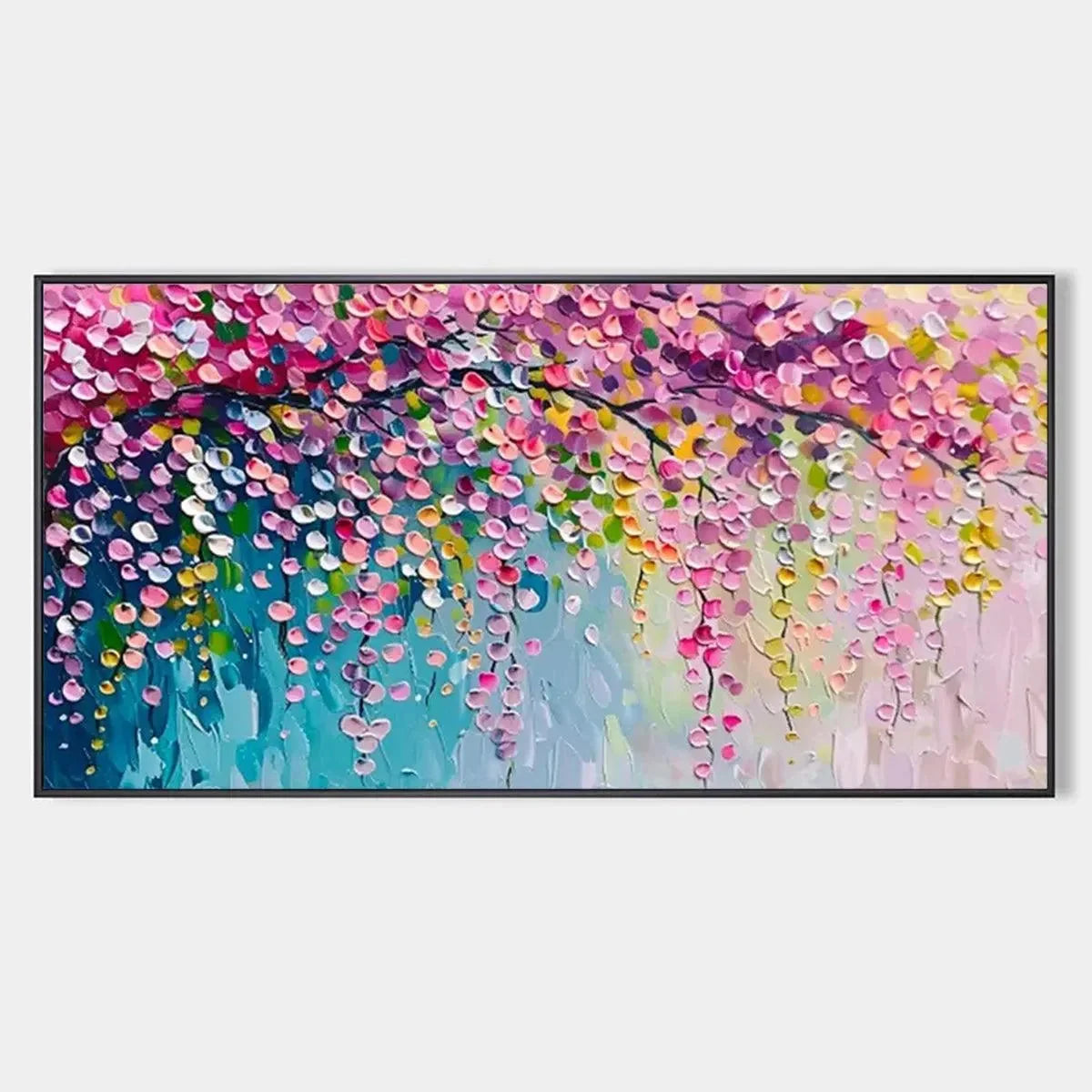 WISTERIA CASCADE | hanging in , Impressionist wall art