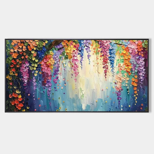 WISTERIA WATERFALL | hanging in , Impressionist wall art