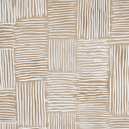 WOVEN CALM | rectangular format, hand-painted canvas edge