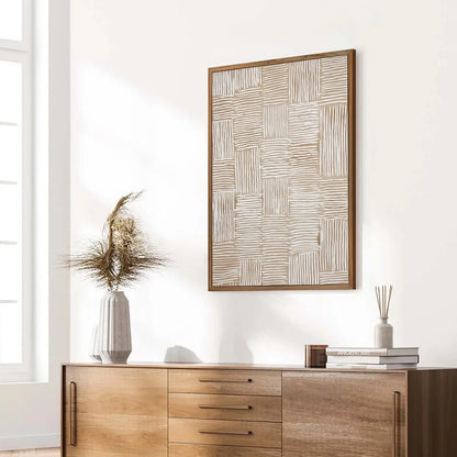 WOVEN CALM | multi-color palette, original  art