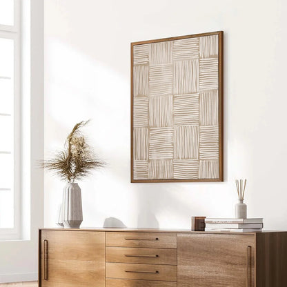 WOVEN CALM | multi-color palette, original  art
