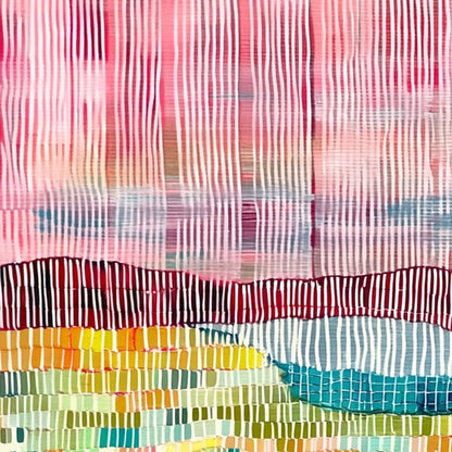 WOVEN HORIZON | rolled canvas, ready for custom framing