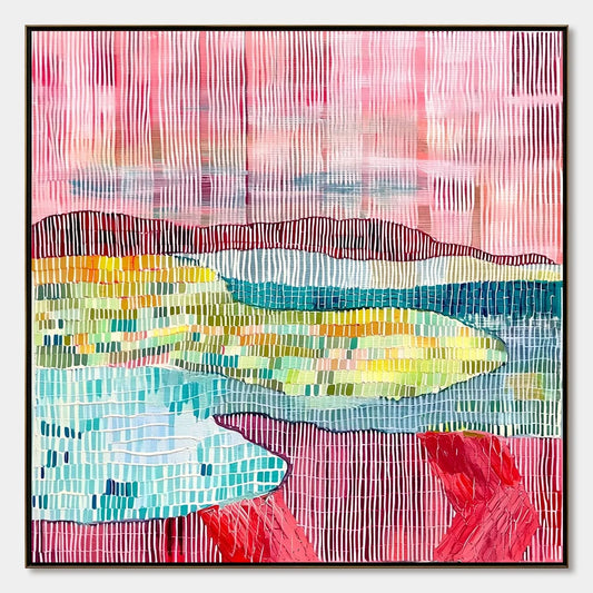 WOVEN HORIZON | hanging in , Abstract wall art