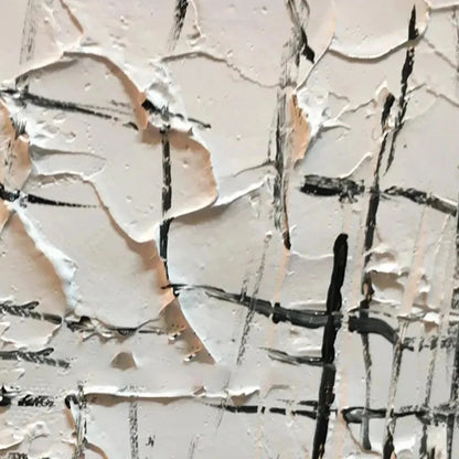 WOVEN LINES | rectangular format, hand-painted canvas edge